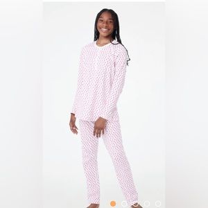Roller Rabbit Hearts Pajamas Pink